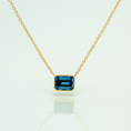Load image into Gallery viewer, London Blue Topaz Necklace ~ 14kt Gold
