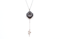 Load image into Gallery viewer, Eden Cross Necklace ~ ONYX
