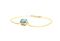 Load image into Gallery viewer, London Blue Topaz Bracelet ~ 14kt Gold
