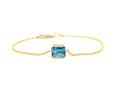 Load image into Gallery viewer, London Blue Topaz Bracelet ~ 14kt Gold
