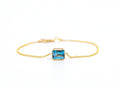 Load image into Gallery viewer, London Blue Topaz Bracelet ~ 14kt Gold
