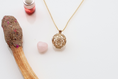 Load image into Gallery viewer, Crystal Locket ~ 14kt Gold Intention Ritual
