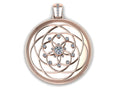 Load image into Gallery viewer, The Rose of Venus Coin ~ 14K Rose Gold with Rose Coin & Diamonds

