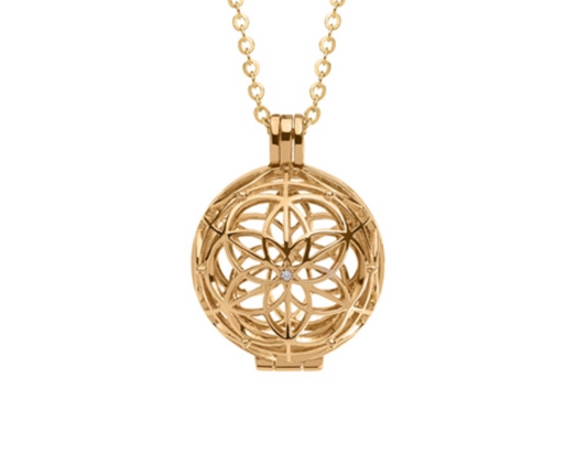 Crystal Locket ~ 14kt Gold Intention Ritual