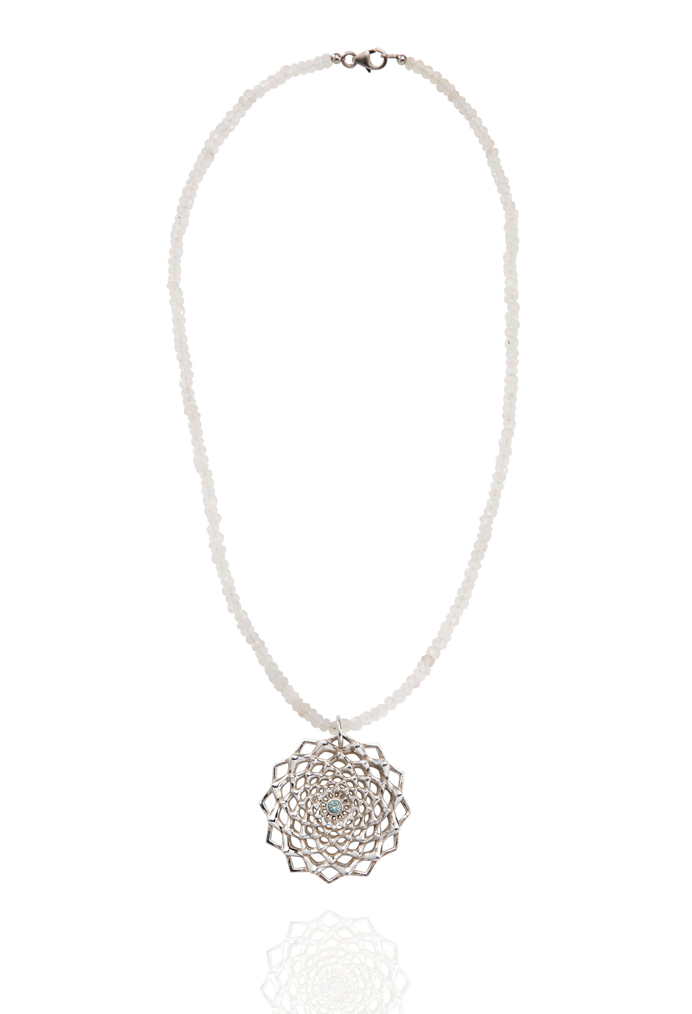 Sahara Lotus Necklace ~ Moonshine